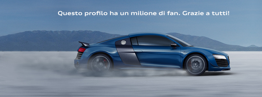 Un milione di fan per la pagina FB di Audi Italia