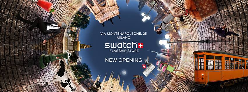 swatch flagship store Milano Montenapoleone