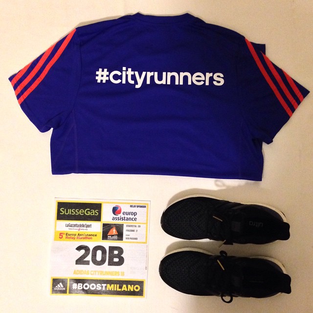 Tutto pronto per la staffetta #cityrunners alla #milanomarathon