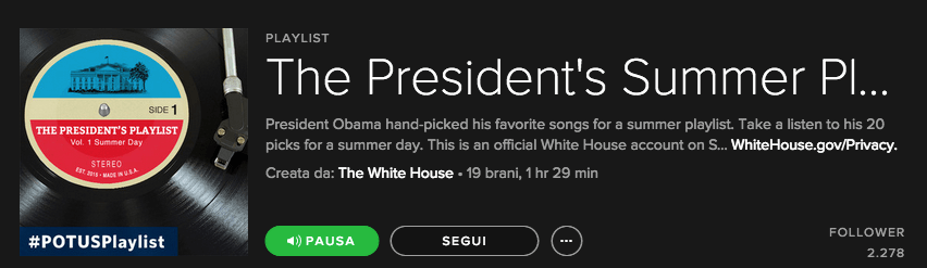 Summer Playlist POTUS