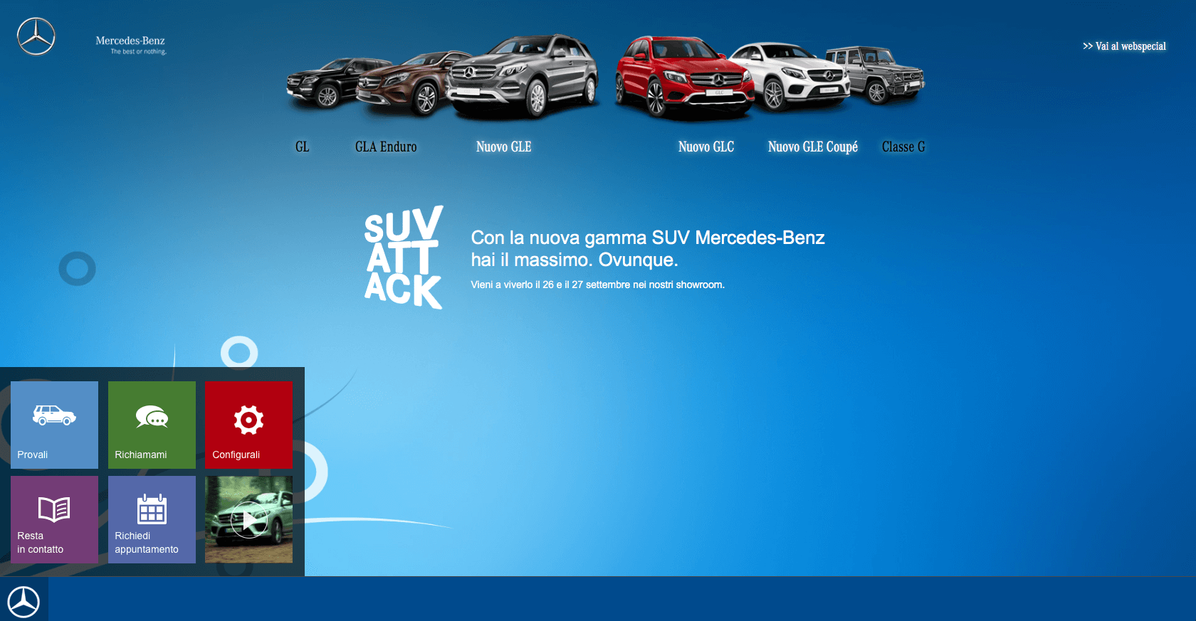 SUV Attack di Mercedes: la forma, il contenuto