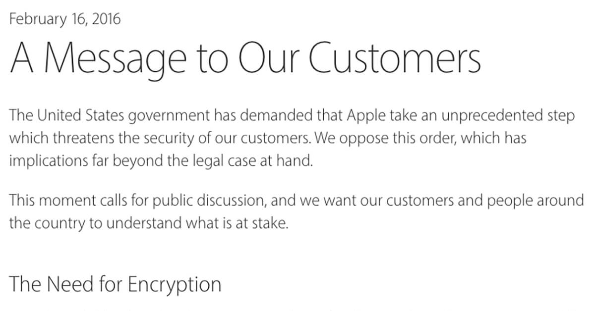 Apple vs. FBI