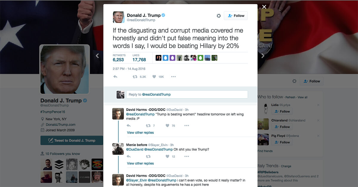 I tweet di Trump da Android sono più… ‘arrabbiati’